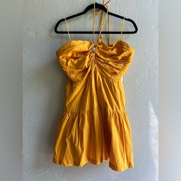 Anthropologie Emily Halter Mini Dress size LG boho festival coast beach summer - Picture 5 of 10